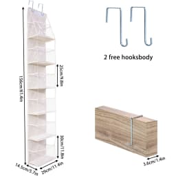 4/6-Tier Hanging Storage Bag Foldable Organizer Over-The-Door Holder For Hair Accessories Snacks Toys Clothes Storage Holder