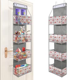 4/6-Tier Hanging Storage Bag Foldable Organizer Over-The-Door Holder For Hair Accessories Snacks Toys Clothes Storage Holder