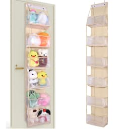 4/6-Tier Hanging Storage Bag Foldable Organizer Over-The-Door Holder For Hair Accessories Snacks Toys Clothes Storage Holder