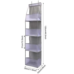 4/6-Tier Hanging Storage Bag Foldable Organizer Over-The-Door Holder For Hair Accessories Snacks Toys Clothes Storage Holder