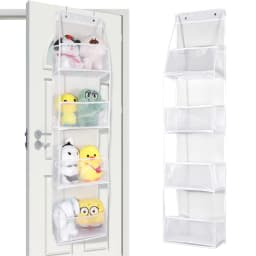 4/6-Tier Hanging Storage Bag Foldable Organizer Over-The-Door Holder For Hair Accessories Snacks Toys Clothes Storage Holder