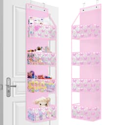 4/6-Tier Hanging Storage Bag Foldable Organizer Over-The-Door Holder For Hair Accessories Snacks Toys Clothes Storage Holder