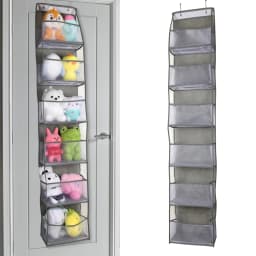 4/6-Tier Hanging Storage Bag Foldable Organizer Over-The-Door Holder For Hair Accessories Snacks Toys Clothes Storage Holder