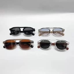 New Arrival TR90 Sunglasses Women Men Pilot Style Retro Sun Glasses UV400 Driving Travel Rivets Decoration Shades