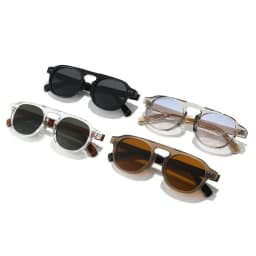 New Arrival TR90 Sunglasses Women Men Pilot Style Retro Sun Glasses UV400 Driving Travel Rivets Decoration Shades