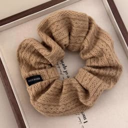 Vintage Knitting Pattern Large Intestine Scrunchie For Women Girls Sweet Hair Band Hair Tie Rubber Band Fashion Hair Accessories