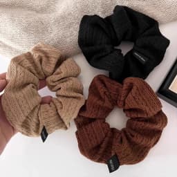 Vintage Knitting Pattern Large Intestine Scrunchie For Women Girls Sweet Hair Band Hair Tie Rubber Band Fashion Hair Accessories