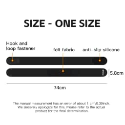 1Pc Patellar Tendon Band, Vilico Ultra Thin 0.9mm Anti-slip Adjustable Compression Knee Strap for Running Cycling Workout, Unise
