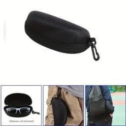 5pack Portable Zipper Sunglasses Protector Box Eye Glasses Case Box Travel Pack Glasses Case Accessories with Hook