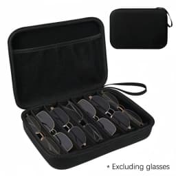 6/7 Compartment Adjustable Glasses Storage Box | Portable Glasses Organizer and Travel Storage Rack Estuche Para Gafas