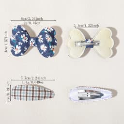 16pcs Girl Bow Hair Clips Cute Candy Color New Year New Style BB Clips Bowknot Kid Hairpins Barrettes Baby Hair Accessories Gift