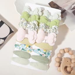 16pcs Girl Bow Hair Clips Cute Candy Color New Year New Style BB Clips Bowknot Kid Hairpins Barrettes Baby Hair Accessories Gift