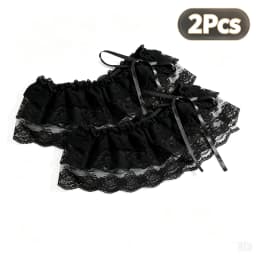Korean Style Summer Lace Trim Under Skirt Sweatshirt Layering Versatile Belted Apron Flounce Hem Base Dress for Women