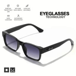 3PCS Unisex Retro Punk Fashion Sunglasses Square UV400 Protective Frame Glasses for Outdoor Adventures Casual Style Men Goggle