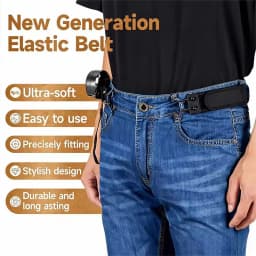 Adjustable Buckleless Belt for Men Hook Elastic Waist Buckle Free Waist Belt Tactical Casual No Buckle Invisible Belts Men Gifts