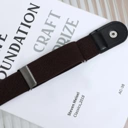 2pcs Set Stylish Minimalist Buckle-Free Belts Elastic Casual Belt Versatile for Everyday Use Adjustable Unisex Invisible Belts