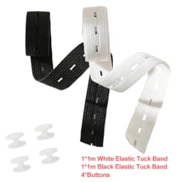 Shirt Stay Belt Adjustable Elastic T-Shirt Waist Tuck Tool For Clothing Hem Fixing Non-slip Wrinkle-Proof Shirt Holder Straps