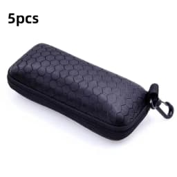 5 Pack Portable Zipper Sunglasses Protector Box Eye Glasses Case Box Oxford Travel Pack Glasses Case Accessories With Hook