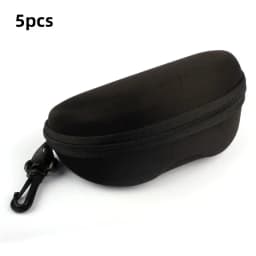 5 Pack Portable Zipper Sunglasses Protector Box Eye Glasses Case Box Oxford Travel Pack Glasses Case Accessories With Hook