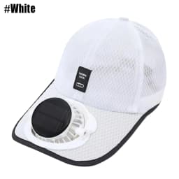 Solar Baseball Cap with Fan, Sun Protection USB Charging Fan Mesh Hat for Summer Outdoor Travel Fishing Camping Beach Golf