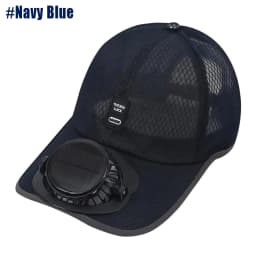 Solar Baseball Cap with Fan, Sun Protection USB Charging Fan Mesh Hat for Summer Outdoor Travel Fishing Camping Beach Golf