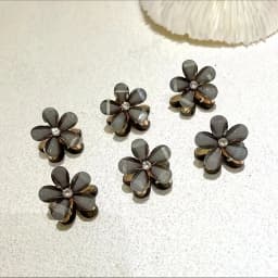 6pcs 3pcs 1pc Kids Women Girls Flower Shaped Hair Grab Clips, Faux Pearl Decorative Hair Barrettes Hair Decoration Accessories