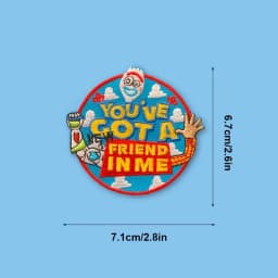1PC You're Got A New Friend In Me Embroidered Patch Morale Badge DIY Gift Iron On Patches For Clothes Cap Bag Jacket Trucker Hat