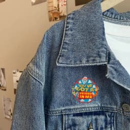 1PC You're Got A New Friend In Me Embroidered Patch Morale Badge DIY Gift Iron On Patches For Clothes Cap Bag Jacket Trucker Hat