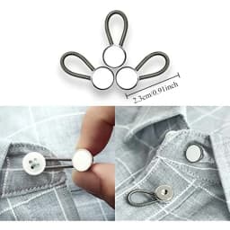 Telescopic Waist Extension Button Detachable Button Waist Extension Jeans Button Adjustment Button Seamless Belt Expander
