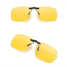 KLASSNUM Polarized Rimless Men Clip On Sunglasse Glasses Narrow Clip-on Lenses Women Anti-glare Sunglasses UV400 Goggles New In