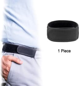 2pc/1pc Buckle Free Waist Belts Men's Ultra-soft No Buckle Elastic Belts Fashion Comfortable Stylish Belt Loop Buckle-Free Belts