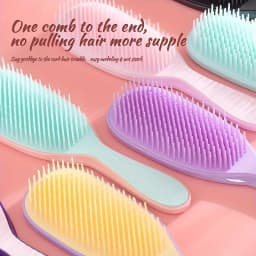 1pcs Detangling Comb Anti-static Soft Scalp Massage Hairbrush Not Knotted Anti-frizz Detachable Comb Hair Styling Tool Salon