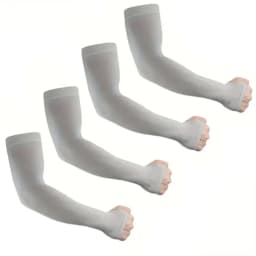 4 Pairs Summer Ice Silk Sun Protection Ice Sleeve Unisex Fashion Outdoor Sports Cycling Driving Sun Protection Arm Sleeve