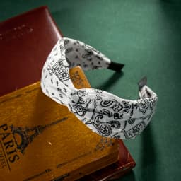 Fashion Cotton Cashew Flowers Printing Soft Wide Hairhoop Hair Accessories for Women Casual Bow Cross Ethnic Headband Wholesale