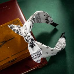 Fashion Cotton Cashew Flowers Printing Soft Wide Hairhoop Hair Accessories for Women Casual Bow Cross Ethnic Headband Wholesale
