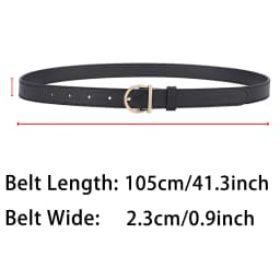 Women's Belt Fashion High-quality Pin Buckle Belt Genuine Luxury Soft PU Leather Belt Women Pair with Pants Jeans，For Ideal Gift