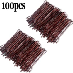 100/50pcs Black Straight Line Hair Clip U-shaped Needle Lady Hairpins Curly Wavy Grips Women Bobby Pins Styling Hair Accessories