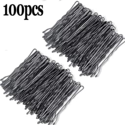 100/50pcs Black Straight Line Hair Clip U-shaped Needle Lady Hairpins Curly Wavy Grips Women Bobby Pins Styling Hair Accessories
