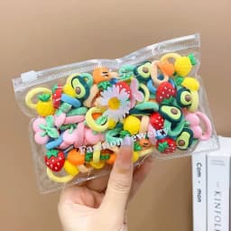 10/20Pcs/Set Cute Cartoon Rubber Elastic Hair Bands Girls Not Hurt Hair Small Scrunchie Kids Sweet Hair Ties Hair Accessories