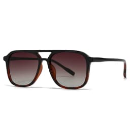 SO&EI Retro Double Bridges Men Square Sunglasses Fashion Blue Green Shades UV400 Women Trending Gradient Sun Glasses