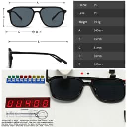 SO&EI Retro Double Bridges Men Square Sunglasses Fashion Blue Green Shades UV400 Women Trending Gradient Sun Glasses
