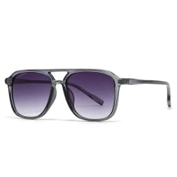 SO&EI Retro Double Bridges Men Square Sunglasses Fashion Blue Green Shades UV400 Women Trending Gradient Sun Glasses