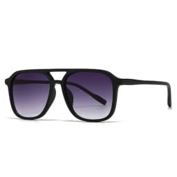 SO&EI Retro Double Bridges Men Square Sunglasses Fashion Blue Green Shades UV400 Women Trending Gradient Sun Glasses