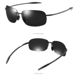 New Ultra-light Frameless Colorful Polarized Sunglasses for Men and Women TR90 Material Suitable for Leisure and Vacation UV400