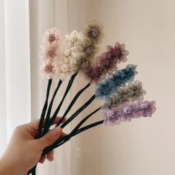 Elegant Shell Pearl Lazy Hair Curler Bow Barrettes Braided Hair Artifact Vintage Women Flower DIY Hair Maker Tools Scrunchies