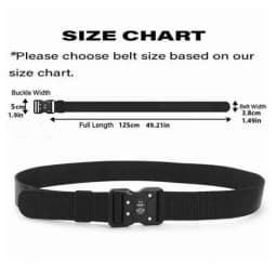 1pcs New Versatile Men's Tactical Belts - Durable, Adjustable Design - for Outdoor Hunting & Sports Enthusiasts Men Belt