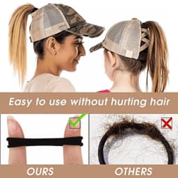 Women'S Soft Pink Hair Ties - Non-Slip Grip Hair Bands Pastel Pink Hair for Everyday Gym PartiesHair for Workout Essentials