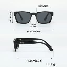 Quality Square Polarized Sunglasses Men Metal Core UV400 Unisex Sun Glasses Travel Hiking Beach Fishing Eyewear