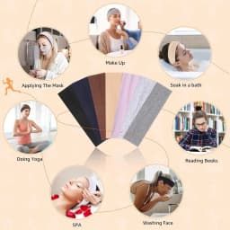 7Pcs Solid Elastic Hair Bands Yoga Headband Women Men Simple Sports Running Absorb Sweat Elastic Hair Bands Hair Accessories