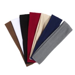 7Pcs Solid Elastic Hair Bands Yoga Headband Women Men Simple Sports Running Absorb Sweat Elastic Hair Bands Hair Accessories